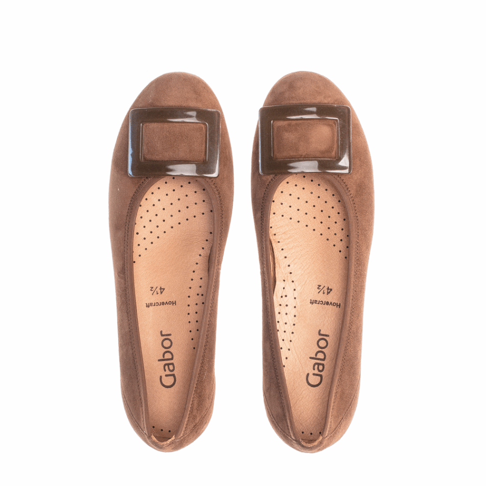 Gabour | Boucle Exclusive Ballet Flat Whisky